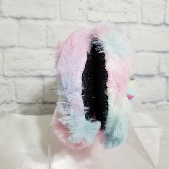 Unicorn Tie Dye Fuzzy Cozy Slipper Socks New - Picture 3 of 16
